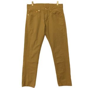 Levi's 511 pants mens 32x32 khaki tan slim fit skinny flat front Strauss